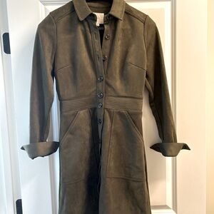 Great fall/winter dress in Olive Green a loves a brand